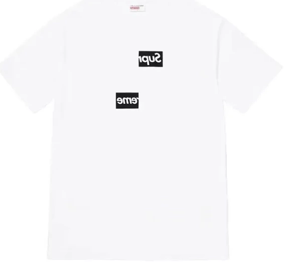 splicing white black T-shirt S-XL disassembly sleeved short 18FW and and misaligned 0803